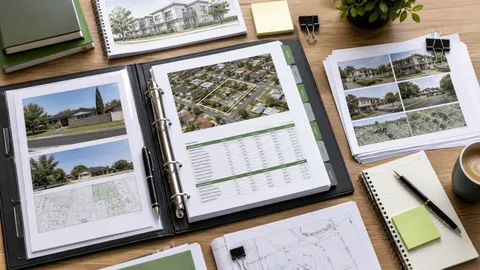 Investor reviewing a property contract with a pen, focused on an extension clause