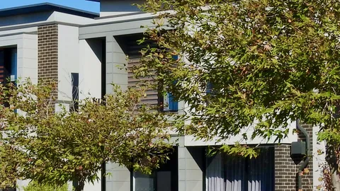 Contemporary attached residential building