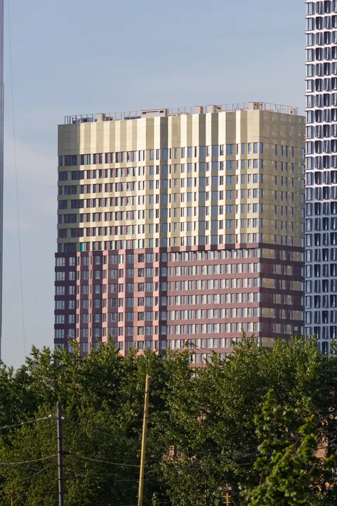 Sydney apartment and commercial buildings viewed from the city