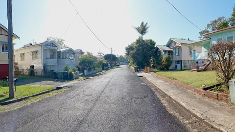 Suburban residential street in northern New South Wales