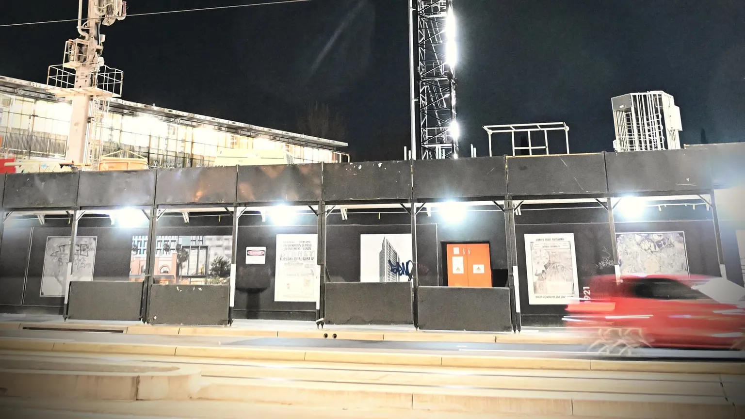 Construction cranes at a residential project in Kingsford, Sydney