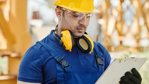 Construction specialists reviewing a question against project drawings
