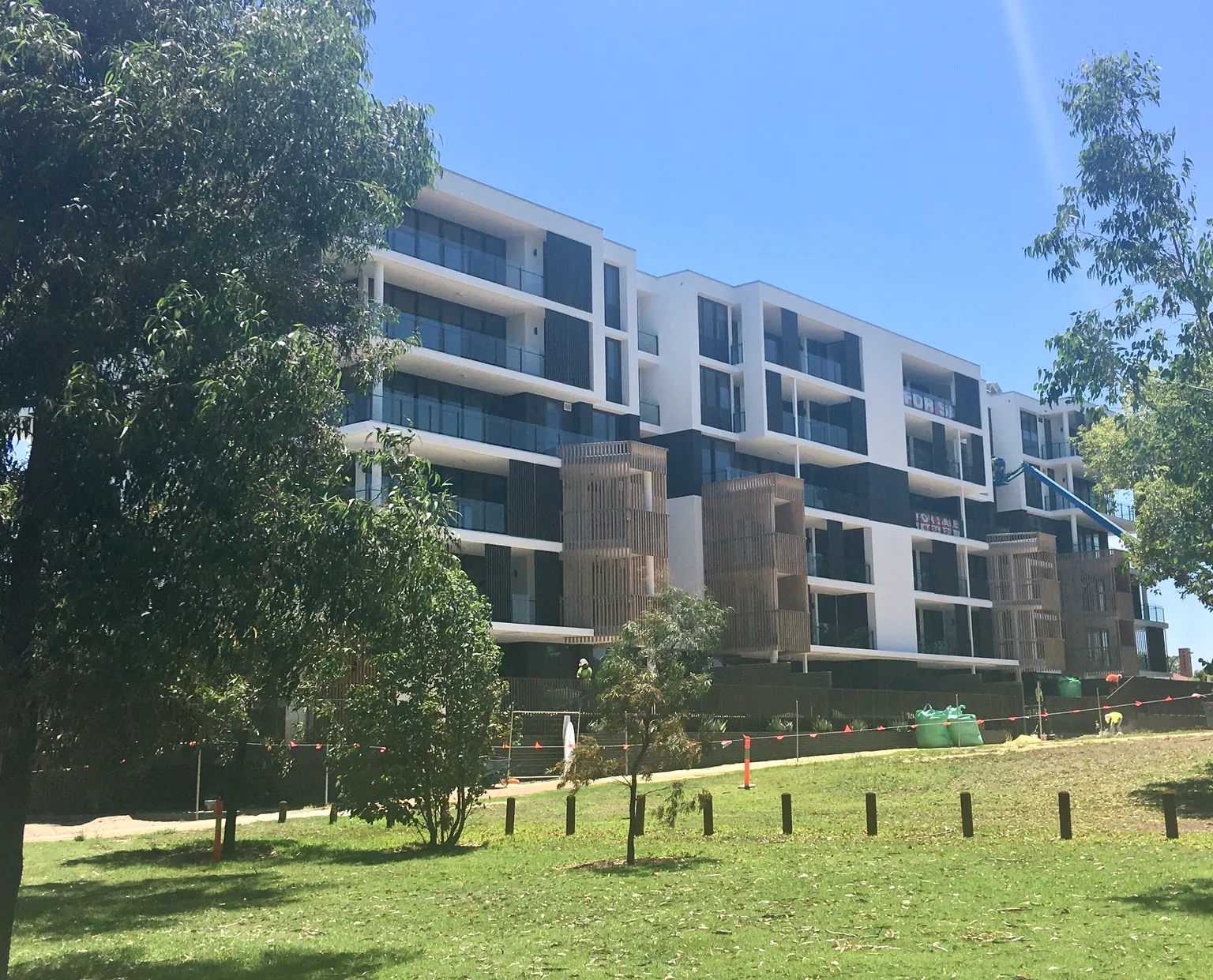 Residential building under construction in Jolimont, Western Australia